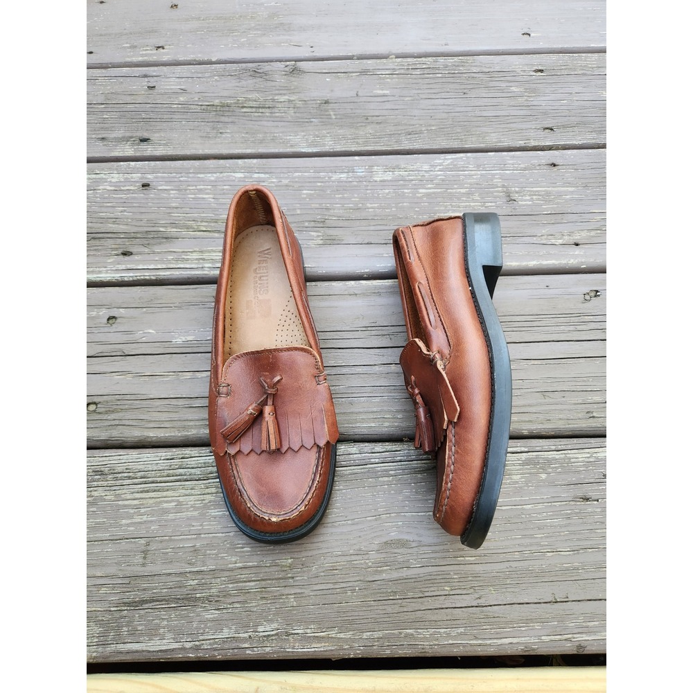 G.H. Bass Weejuns Loafers Brown Leather Kiltie Tassel 7 M